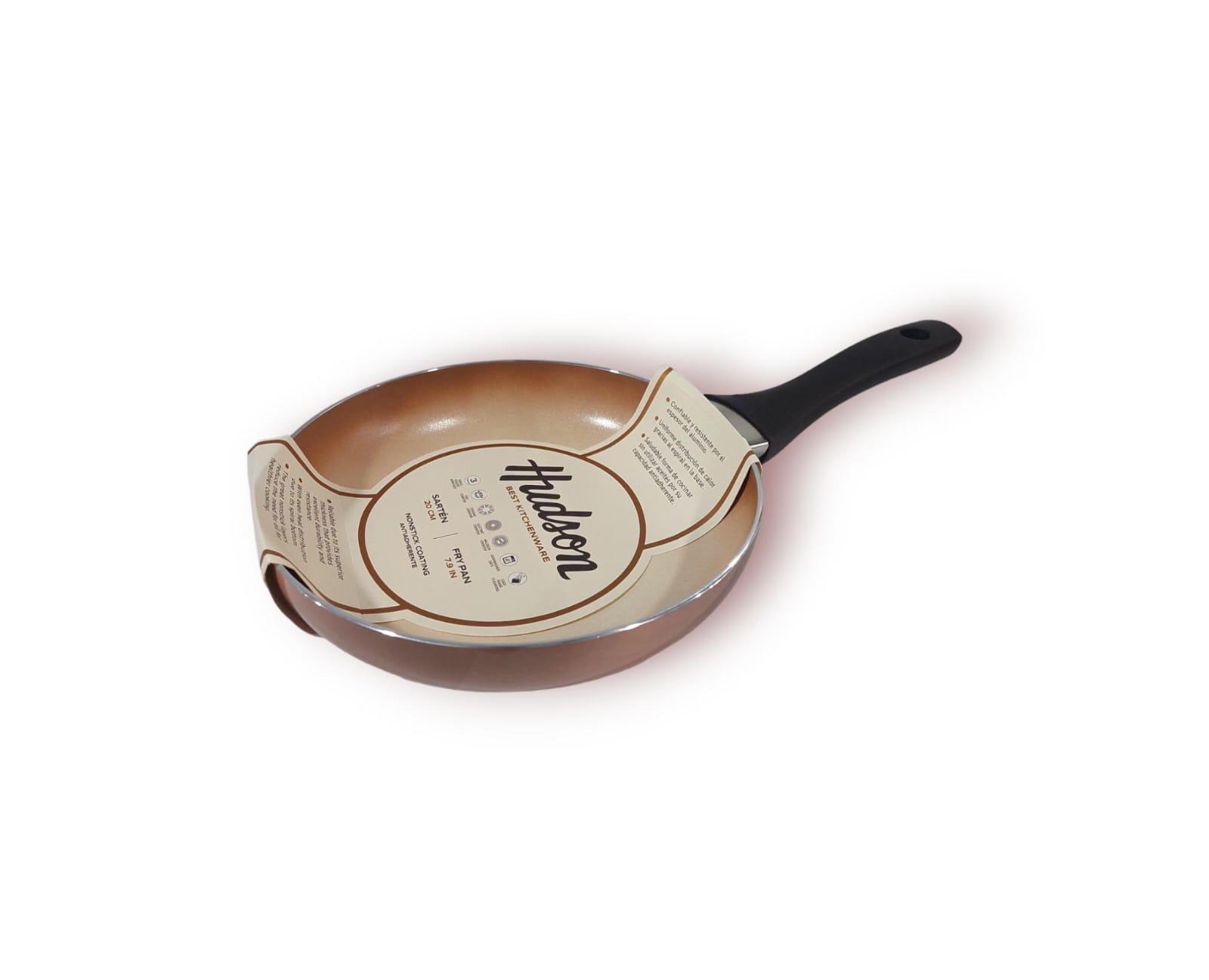 SARTEN ANTIADHERENTE CERAMICA HUDSON COLOR COBRE N*20