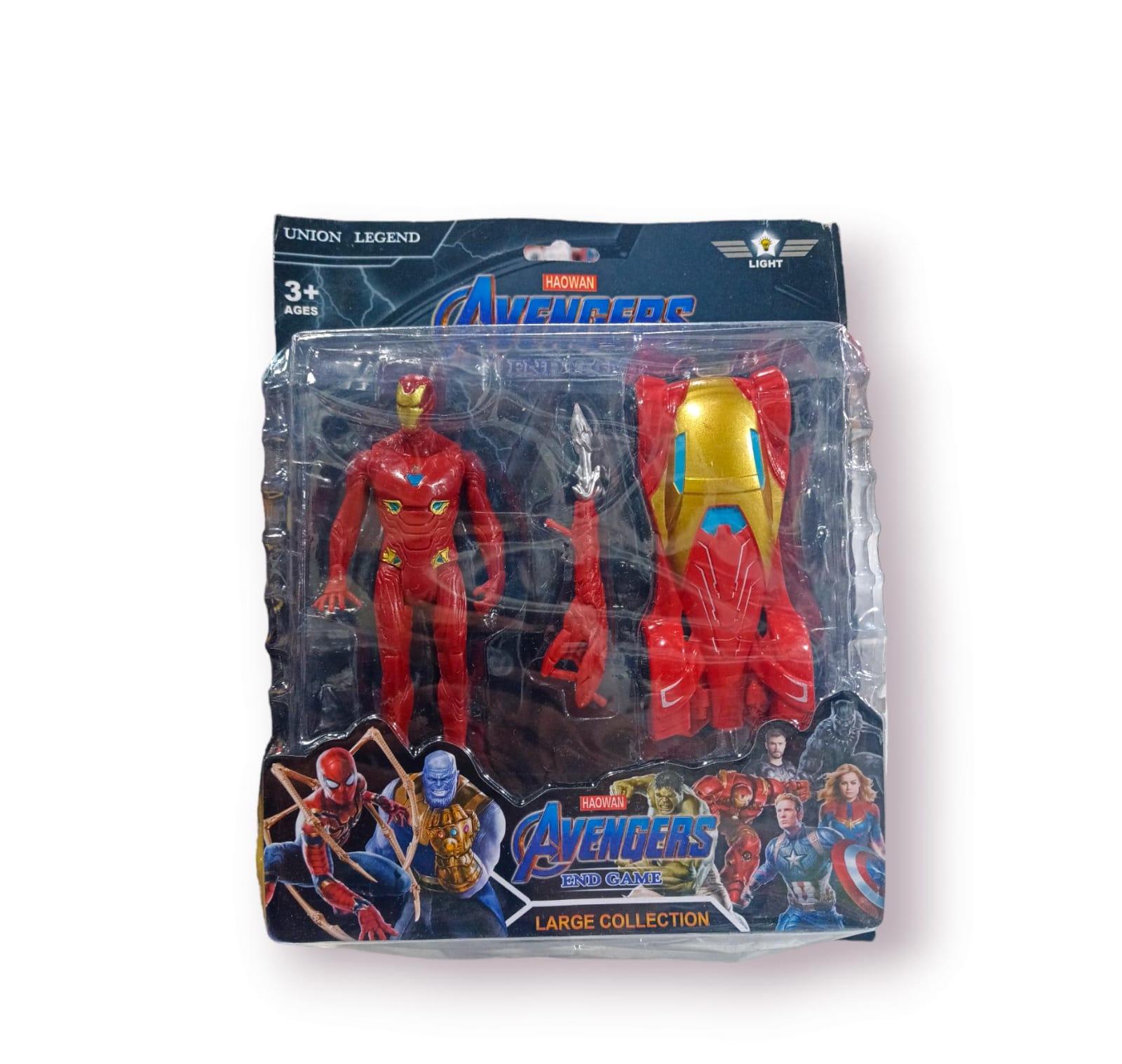 MUÑECO DE ADVENGERS CON AUTO EN BLISTER 15CM