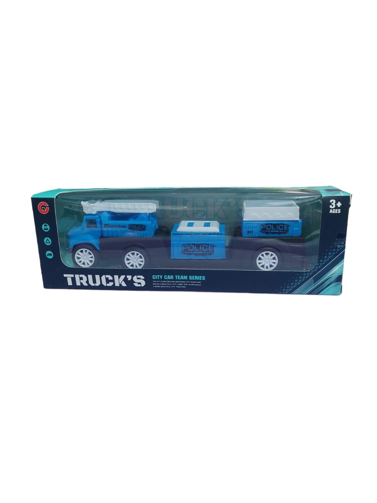 CAMION DE POLICIA EN CAJA 22CM