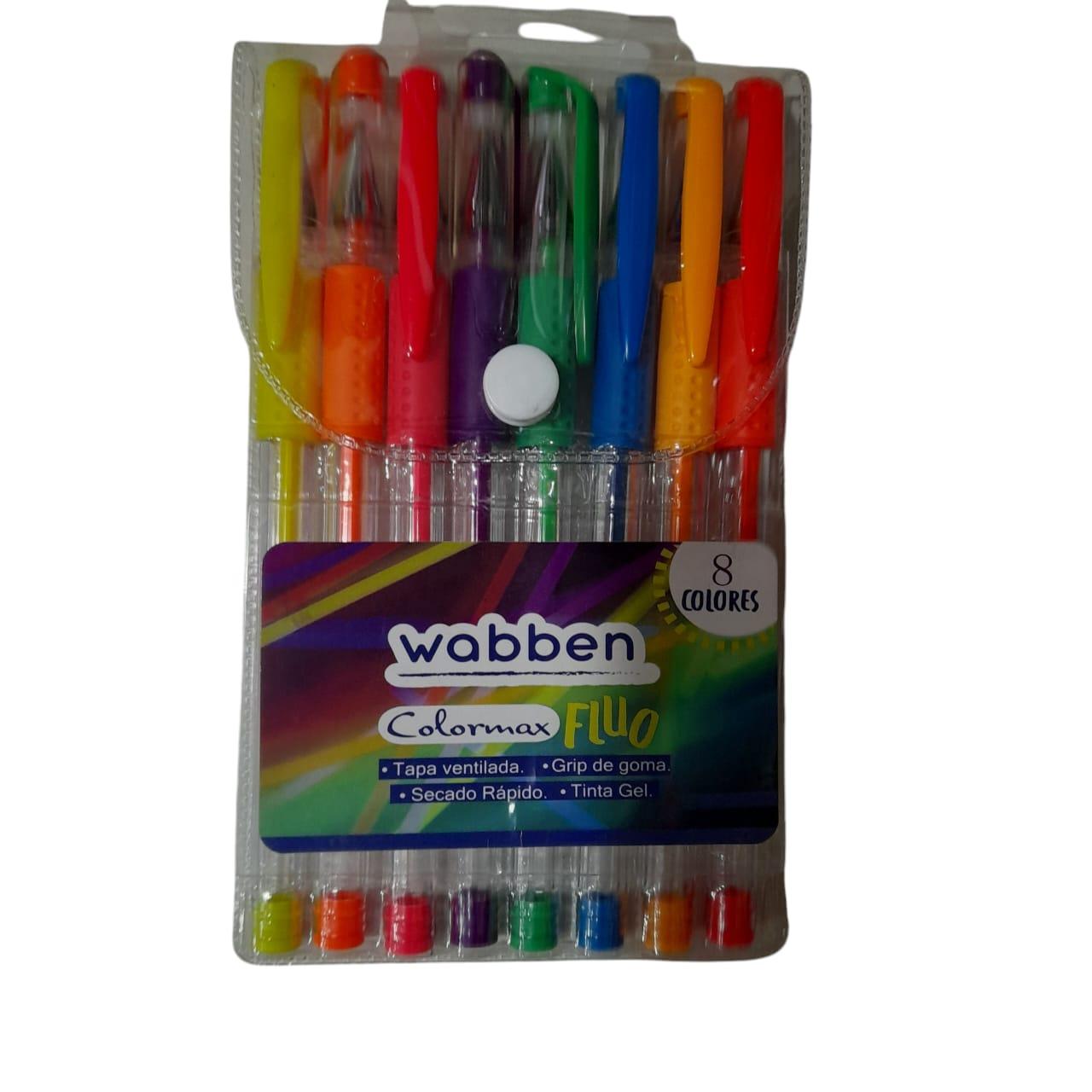 BIROMES TINTA GEL FLUO X 8 UNIDADES COLORES SURTIDOS