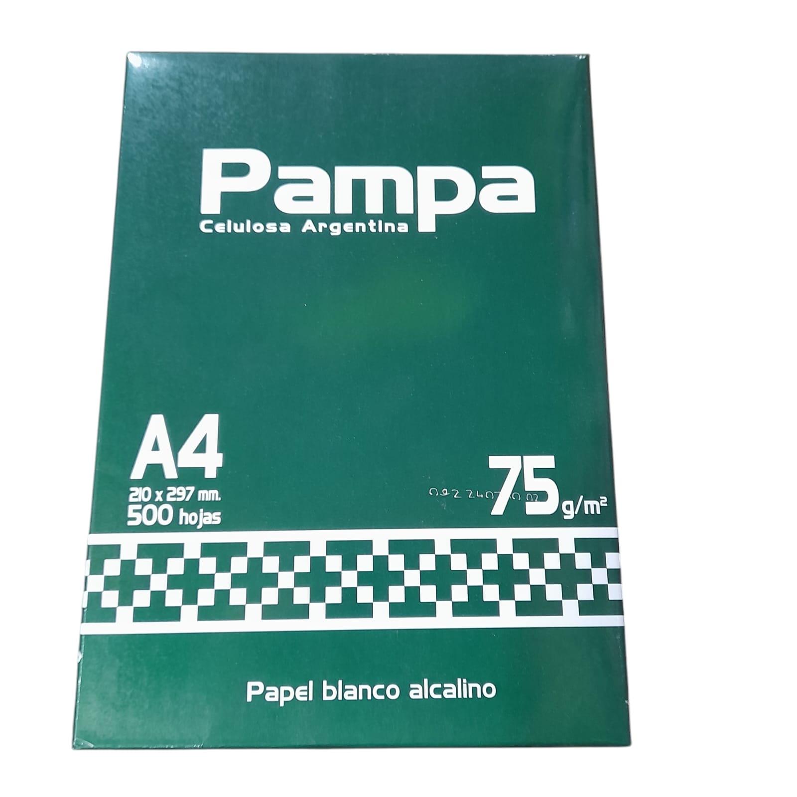 RESMA DE HOJAS A4 X 500 HOJAS 75 GRS PAMPA