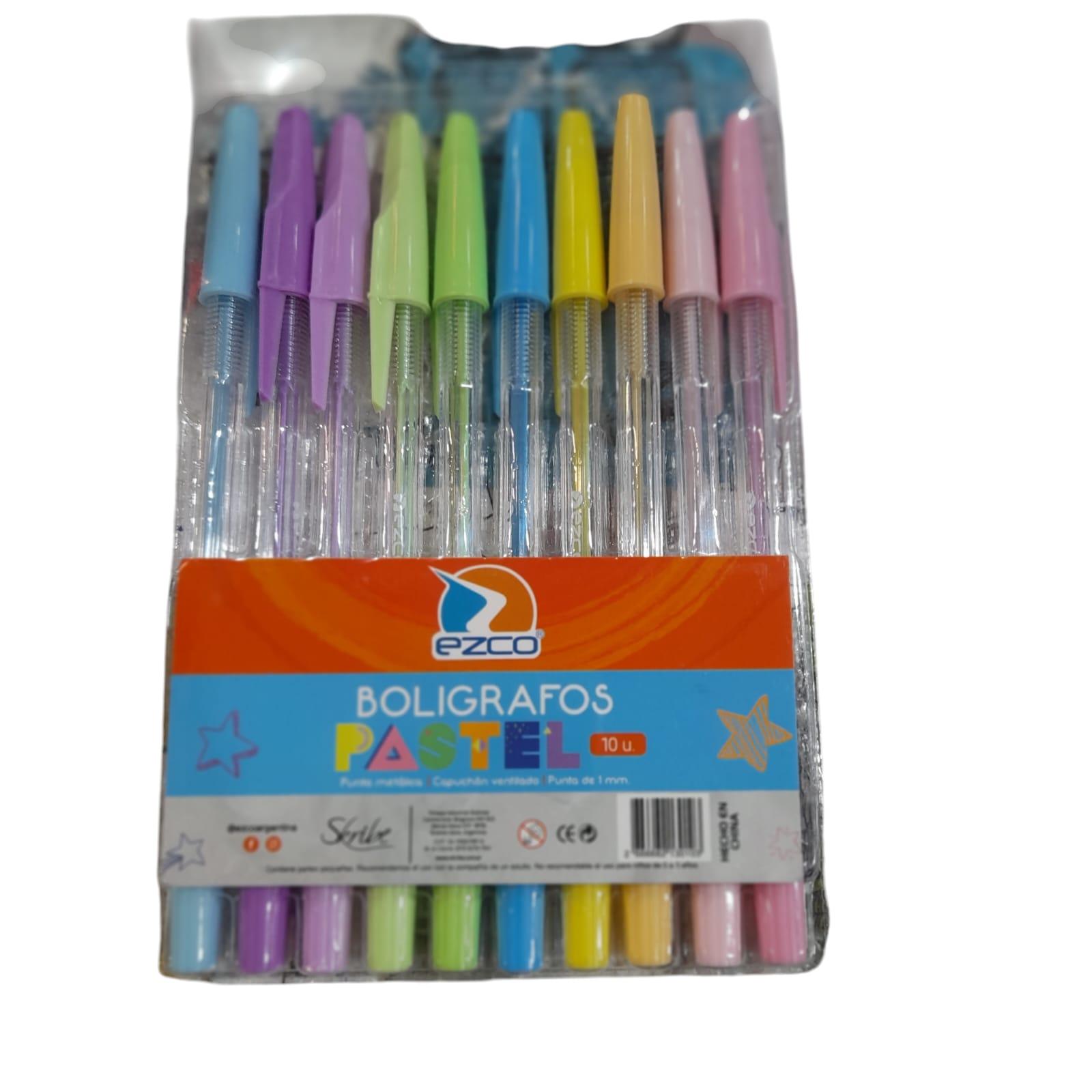 BIROMES X 10 UNIDADES COLOR PASTEL EZCO
