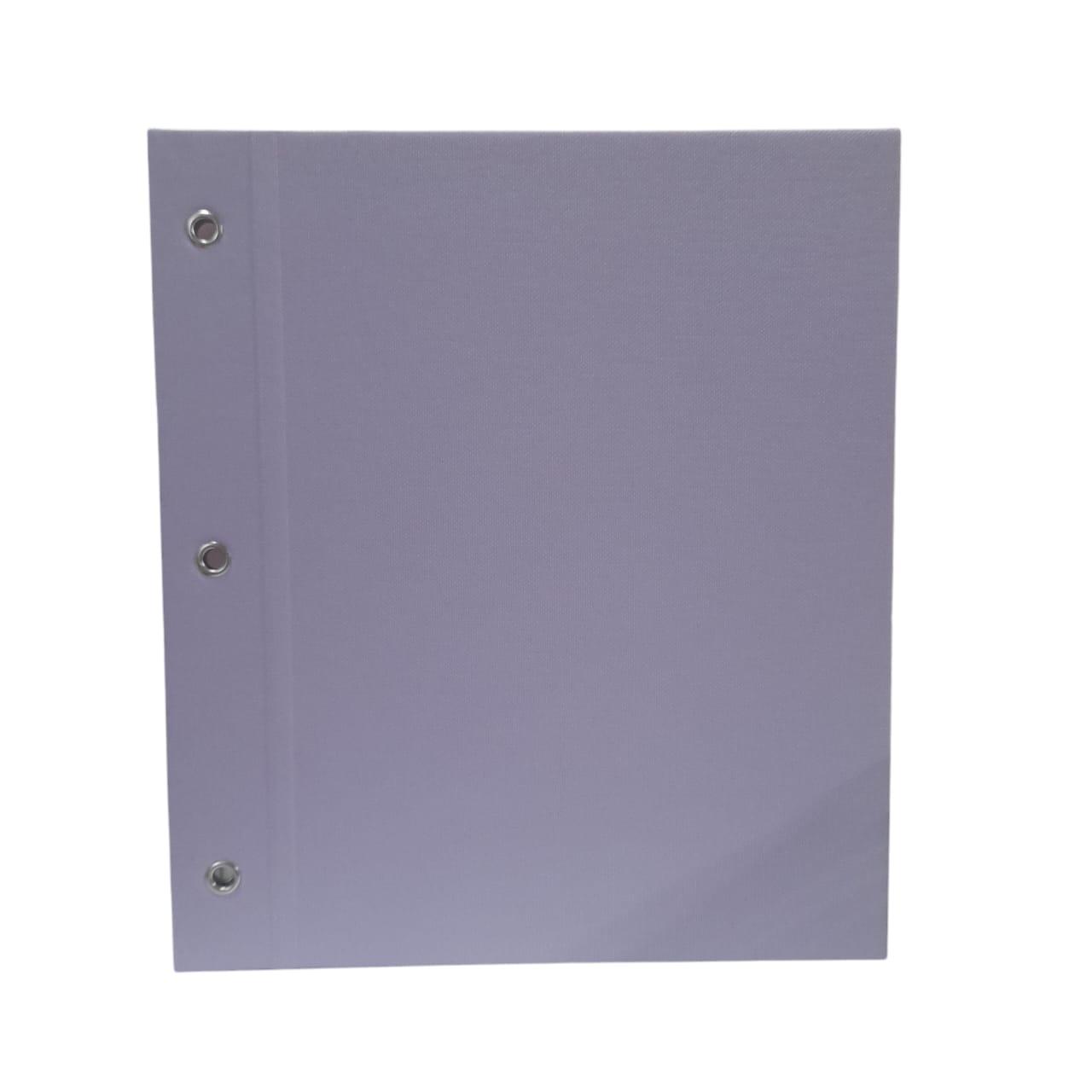 CARPETA N*3 2 TAPAS FORRADA LILA PASTEL