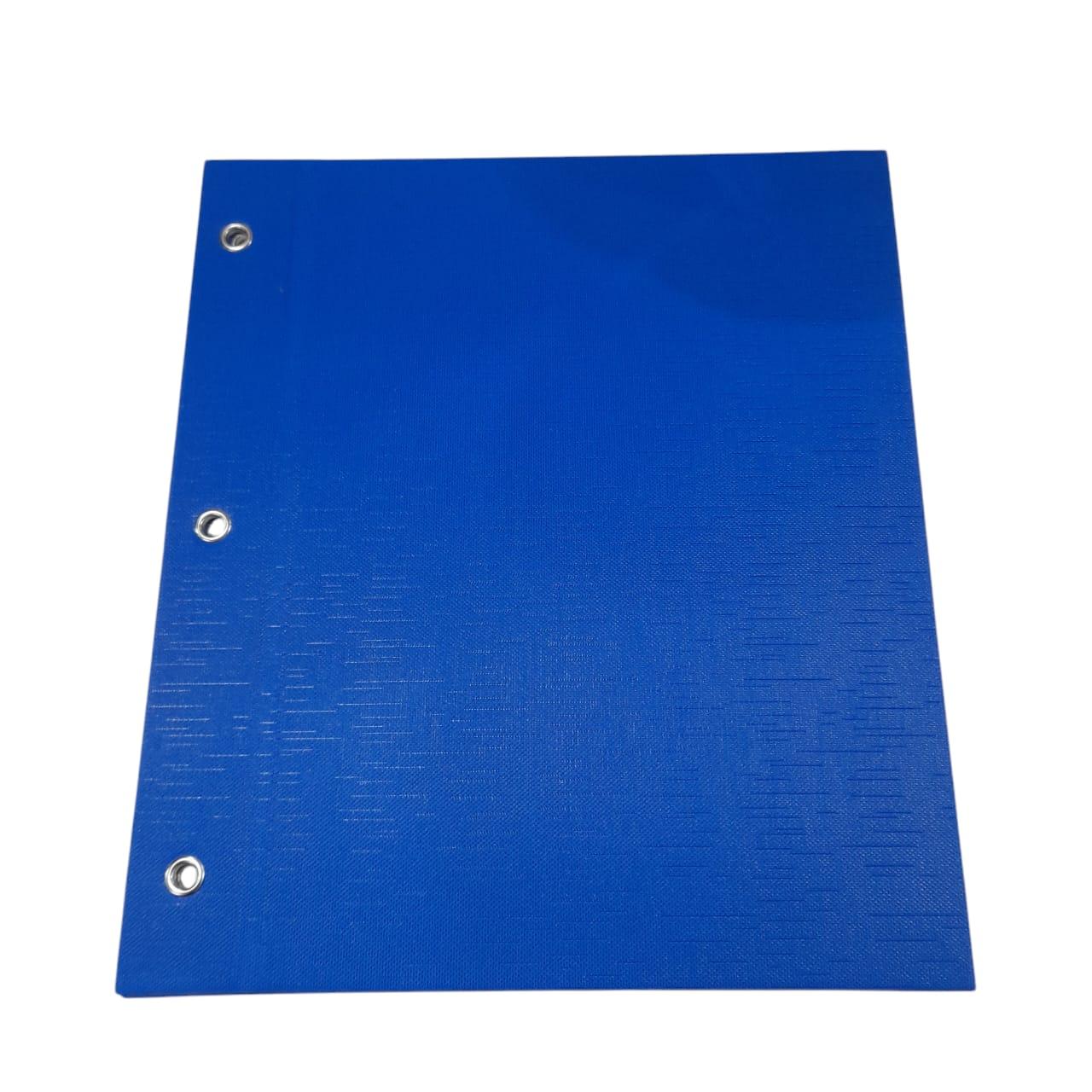 CARPETA N*3 2 TAPAS FORRADA AZUL