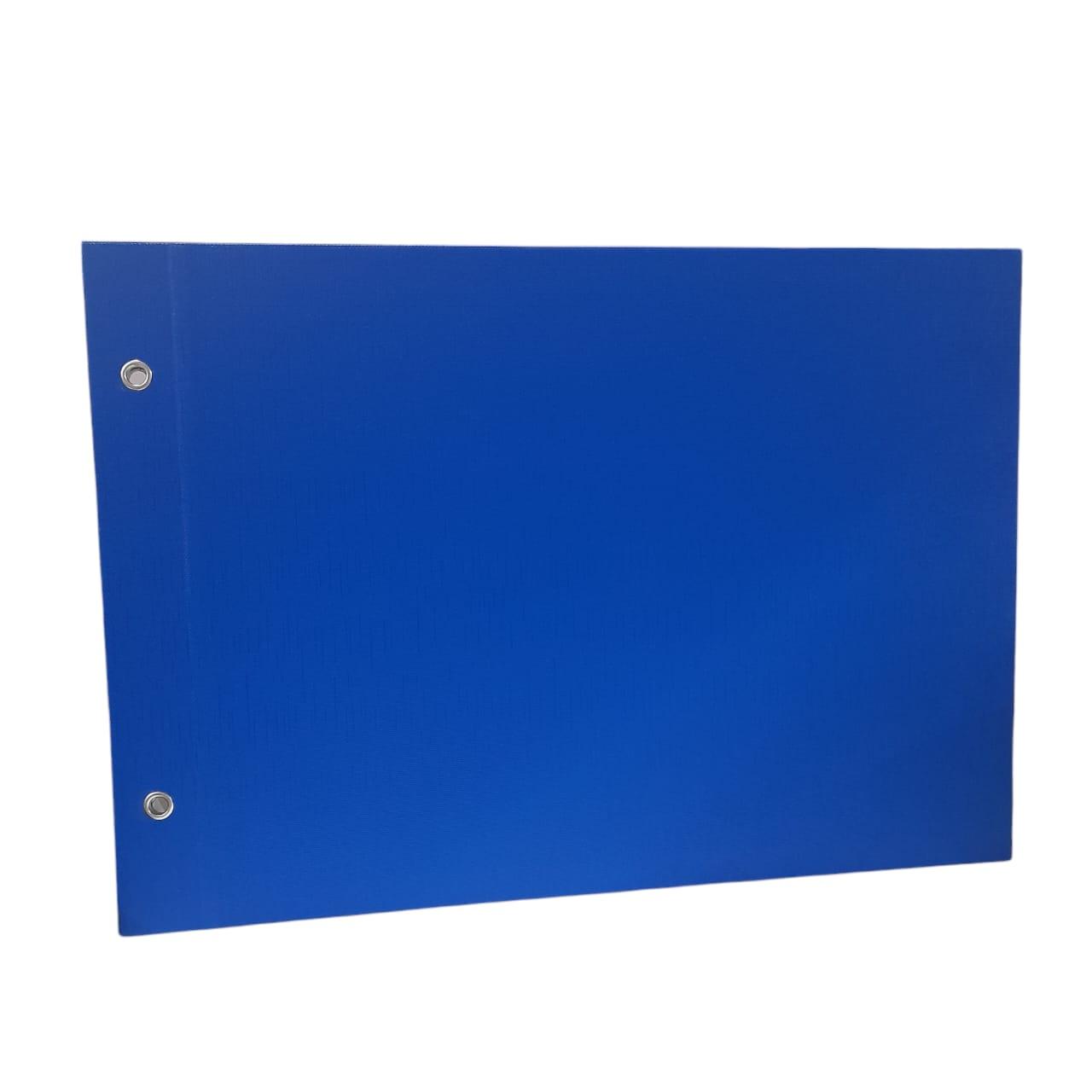 CARPETA N*5 2 TAPAS FORRADA AZUL