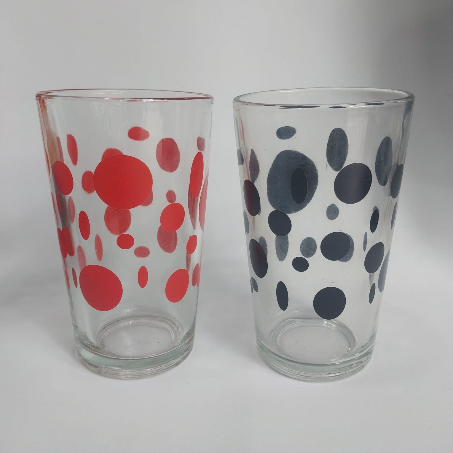 VASO VIDRIO ESTAMPADO VARIOS MOTIVOS