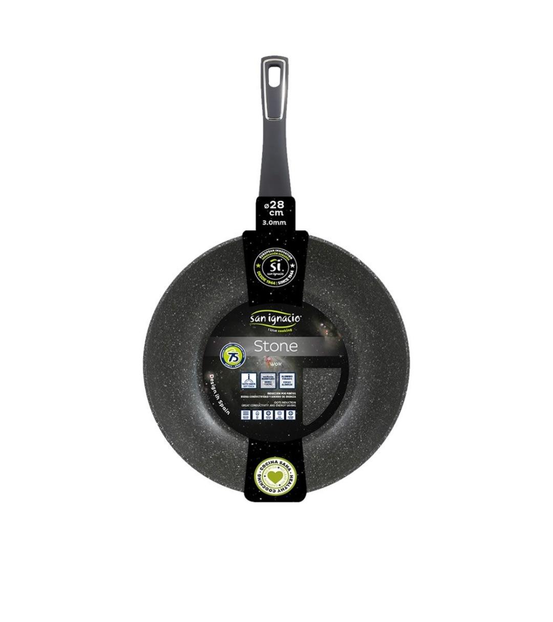 SARTEN ESTILO WOK N*28 LINEA STONE FORJADO