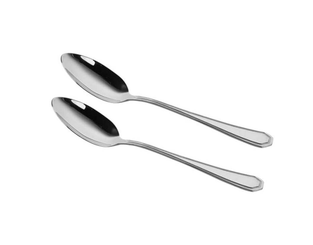CUCHARA DE MESA X 2 UNIDADES ACERO INOXIDABLE LINEA PARIS 