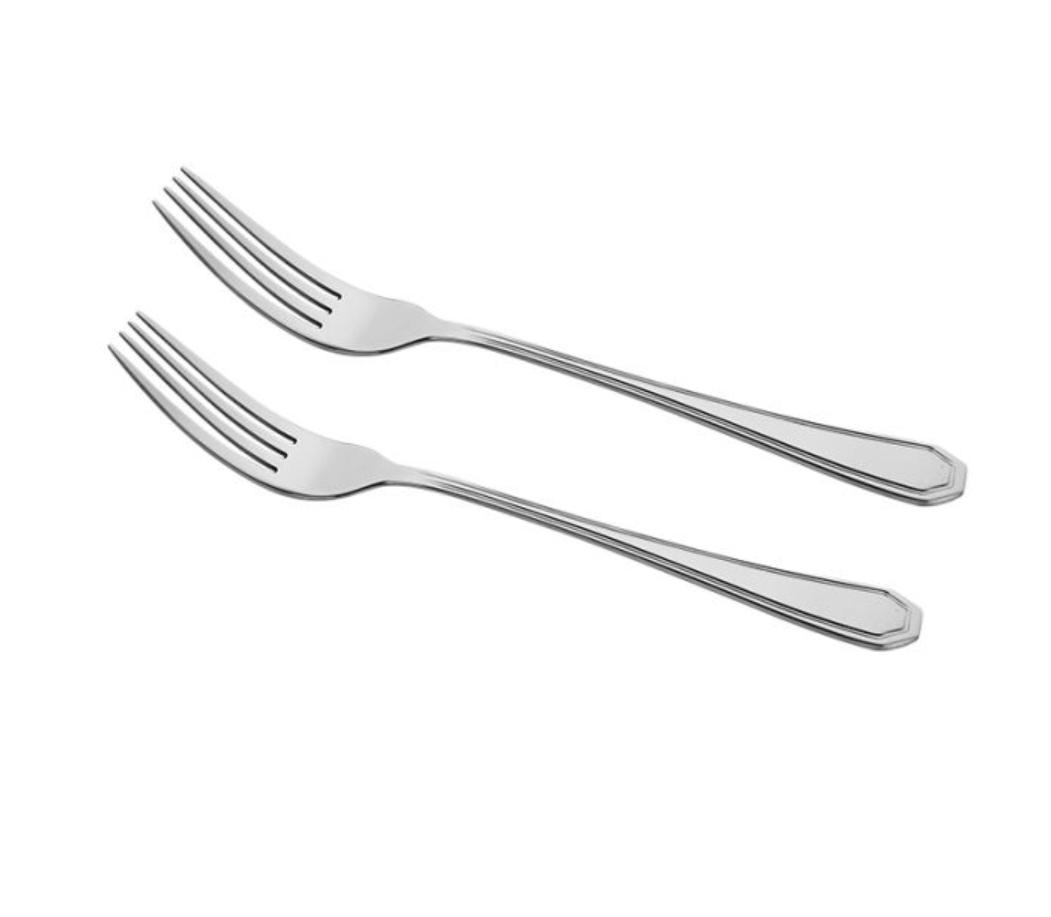 TENEDOR DE MESA X 2 UNIDADES ACERO INOXIDABLE LINEA PARIS 