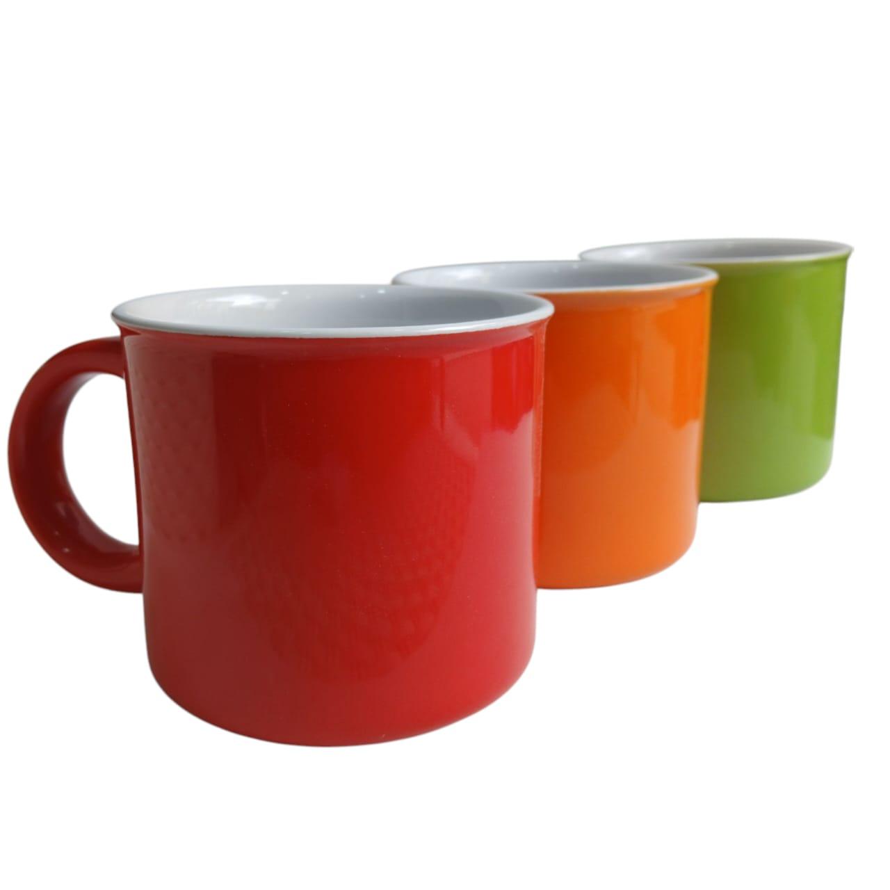 TAZA CERAMICA 400CC ESMALTADA
