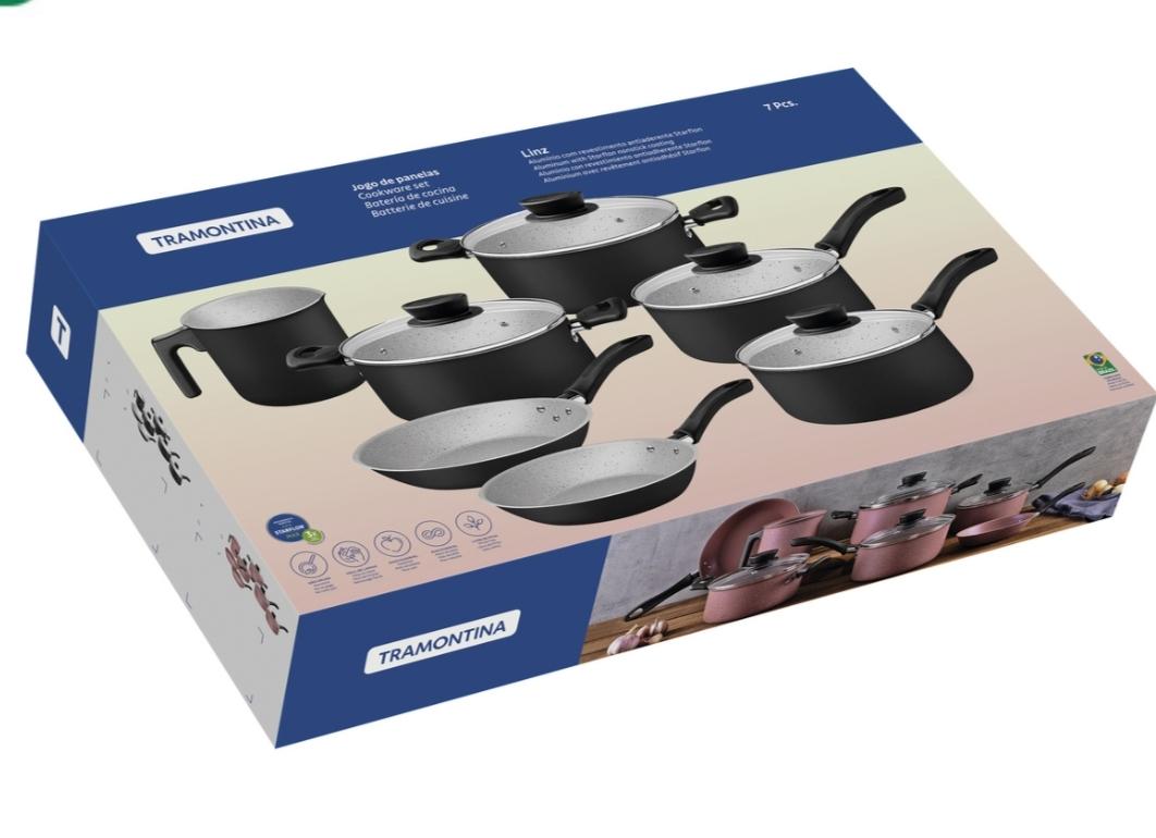 BATERIA COCINA 10 PIEZAS LINEA LINZ TRAMONTINA