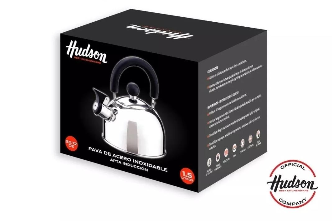PAVA SILVADORA 2 LTS ACERO INOXIDABLE HUDSON
