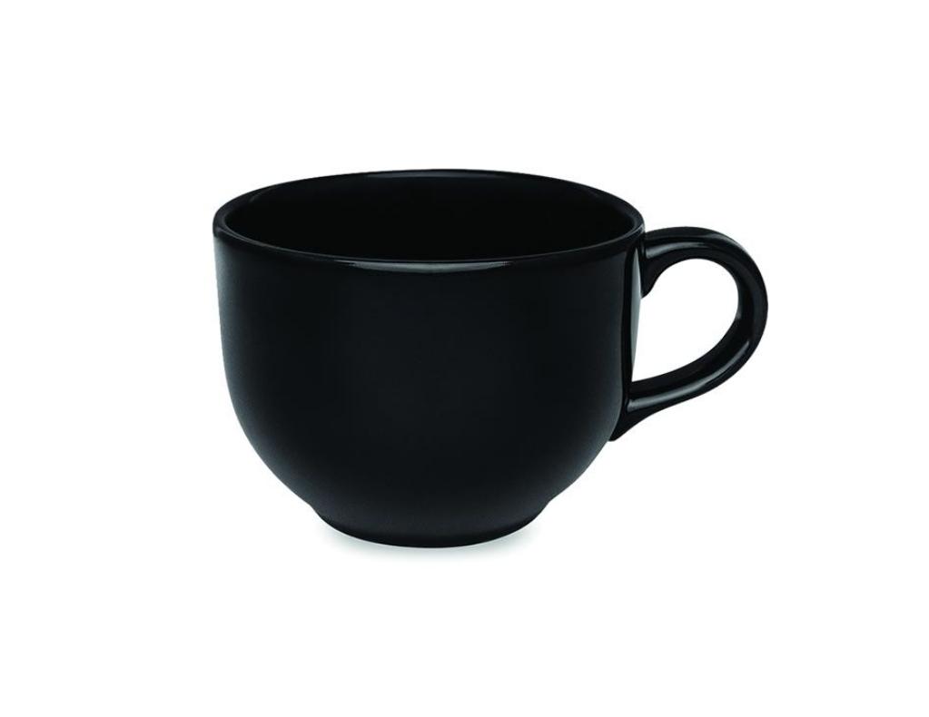 TAZA/TAZON CERAMICA CON ASA 740CC NEGRO