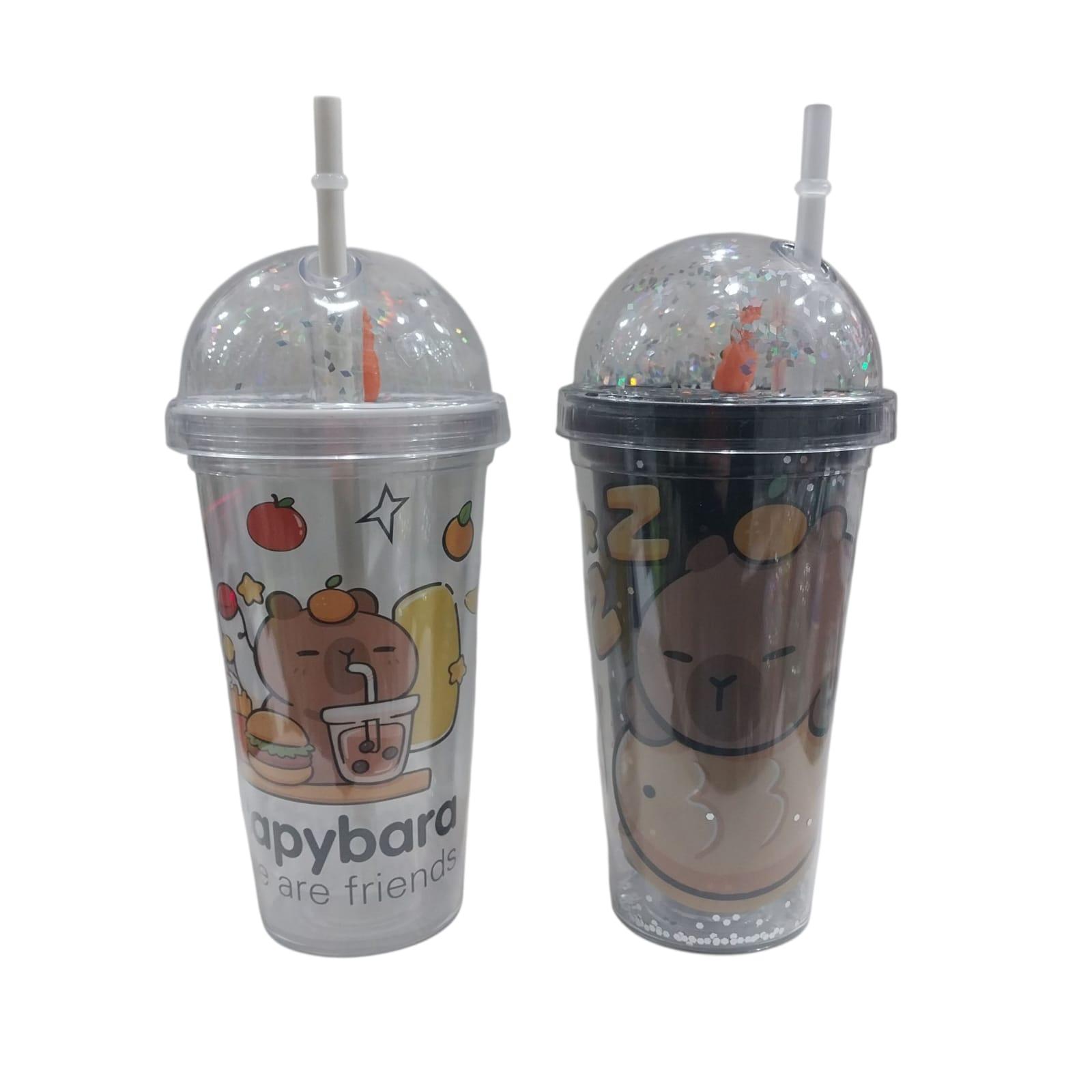 VASO ACRILICO CON SORBETE CAPIBA