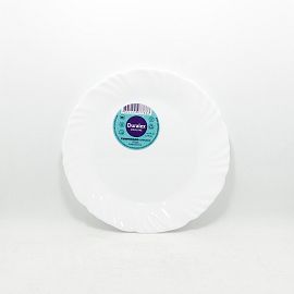 PLATO POSTRE OPALINA LINEA BLANCO 19.5CM DURALEX