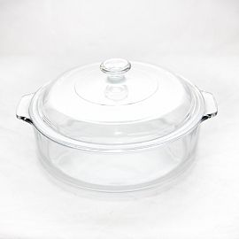 CACEROLA VIDRIO CON TAPA PIROREY 1LTS