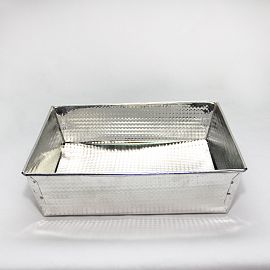 MOLDE PARA REPOSTERIA CUADRADO ALUMINIO DESMONTABLE 22CM