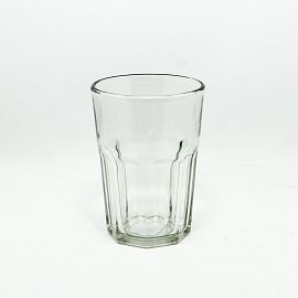 VASO VIDRIO FACETADO TRAGO LARGO DURAX 400ML