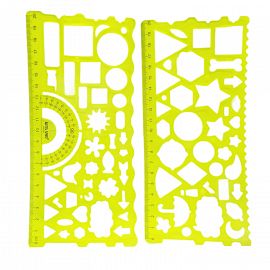 REGLA X 2 UNIDADES FLEXIBLE CON DISEÑOS 20CM
