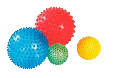 PELOTA DE GOMA CON PINCHES GRANDE 20CM