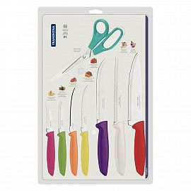 CUCHILLO TRAMONTINA SET X 8 PIEZAS EN BLISTER
