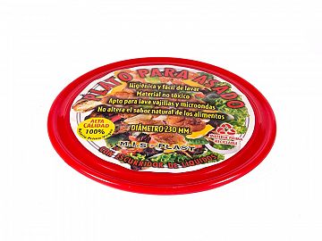 PLATO PLASTICO ASADO COLOR 23CM