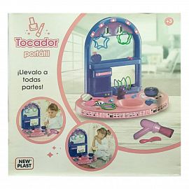 TOCADOR PORTATIL CON ACCESORIOS 50CM NEW PLAST