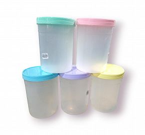 FRASCO PLASTICO CONTENEDOR N*4 CON TAPA 