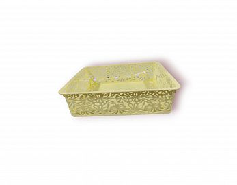 CANASTO CALADO RECTANGULAR N*2  PLASTICO 30CM