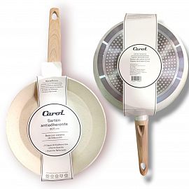 SARTEN ANTIADHERENTE EFECTO GRANITO CAROL COLOR BEIGE N*28