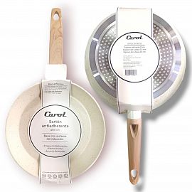 SARTEN ANTIADHERENTE EFECTO GRANITO CAROL COLOR BEIGE N*26
