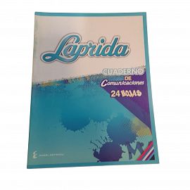 CUADERNO COMUNICACIONES X 24 HOJAS LAPRIDA