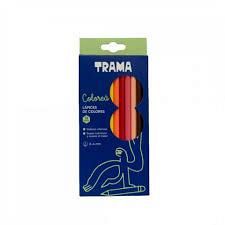 LAPICES COLORES LARGOS X 12 UNIDADES TRAMA