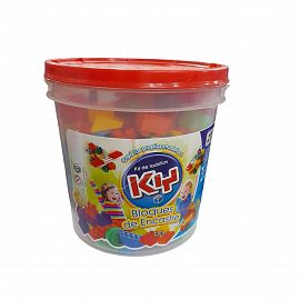BALDE DE BLOQUES X 168 PIEZAS NEW PLAST